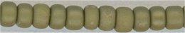 11-2032  Matte Opaque Golden Olive Luster   11° Seed bead