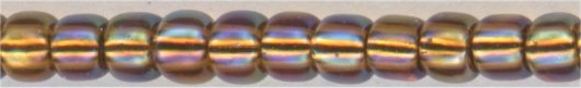11-2034-t  Silver Lined Dark Amber AB  11° Seed bead