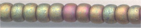 11-2035  Matte Metallic Khaki Iris  11° Seed bead
