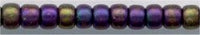 11-2061  Matte Metallic Plum Emerald Iris  11° Seed bead