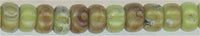11-4515  Opaque Chartreuse Picasso  11° Seed bead