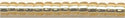 15-0003  Silver Lined Straw Gold   15° Seed bead