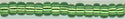 15-0016  Silver Lined Green   15° Seed bead