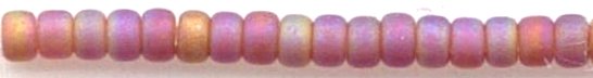 15-0134-fr    Matte Transparent Dark Topaz AB   15° Seed bead