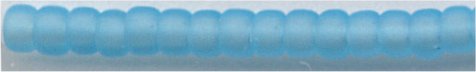 15-0148-f   Matte Transparent Aqua   15° Seed bead
