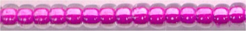15-0209  Fuchsia Lined Crystal   15° Seed bead