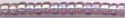 15-0256  Transparent Smoky Amethyst AB   15° Seed bead