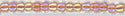 15-0275   Dark Peach Lined Crystal AB   15° Seed bead