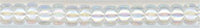 15-0284  White Lined Crystal AB   15° Seed bead