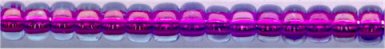 15-0352  Fuchsia Lined Purple Luster   15° Seed bead