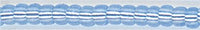15-0573  Dyed Aqua Silver Lined Alabaster   15° Seed bead