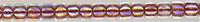 15-0784-t     Sandstone Lined Rainbow   15° Seed bead