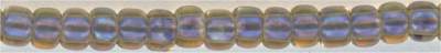 15-0926-t  Soft Lilac Lined Amber   15° Seed bead
