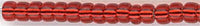 15-1419  Silver Lined Red   15° Seed bead