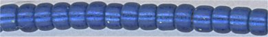 15-1653  Silver Lined Smi-Frosted Dusk Blue   15° Seed bead