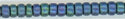 15-2064  Matte Metallic Blue Green Iris   15° Seed bead
