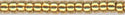 15-4203   Duracot Galvanized Yellow Gold   15° Seed bead