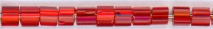 sb15-0025-cf 1.5mm Cube - Silverlined Red (3 inch tube)