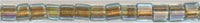 sb18-2642 1.8mm Cube Sparkling Bronze Lined Aqua (tube)