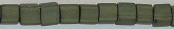 sb2-0617 2mm Cube - Olive Green Metallic Matte (3 inch tube)