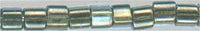 sb2-0990 2mm Cube - Gold Lined Aqua (3 inch tube)