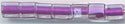SB4-0243 Magenta Lined Crystal 4mm Cube (1 tube, approx 140)