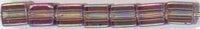 SB4-0256 4mm Cube -Transparent Smoky Amethyst AB (3 inch tube)