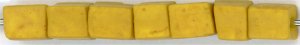 SB4-1233 4mm Cube -Matte Opaque Mustard (3 inch tube)