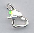 F-0003 Sterling Silver Heart Clasp
