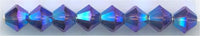 SWB-082 4mm Bicone Crystal - Purple Velvet AB 2X