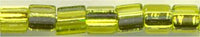 TF-0024 Silver Lined Lemon/Lime Toho Triangle 11 (3 inch tube)