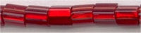TF-0025CF Frosted Silverlined Garnet Toho Triangle 11 (3 inch tube)