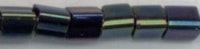 TF-0084 Metallic Green Iris Toho Triangle 11 (3 inch tube)