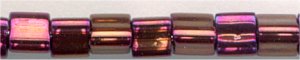 TF-0460A Raspberry Bronze Iris Toho Triangle 11 (3 inch tube)