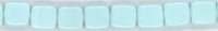 tl2-04 Opaque Pale Turquoise 6mm Czech Tile  2 Hole