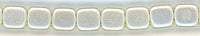 tl2-26 Pearl Snow 6mm Czech Tile  2 Hole