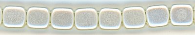 tl2-26 Pearl Snow 6mm Czech Tile  2 Hole
