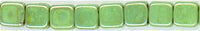 tl2-30 Honeydew Luster Picasso 6mm Czech Tile  2 Hole