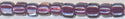 tr10-1834         Miyuki Size 10 Triangle -  Magenta lined Amethyst 3 inch tube