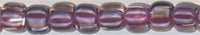 tr8-1834       Miyuki Size 8 Triangle -  Magenta Lined Amethyst