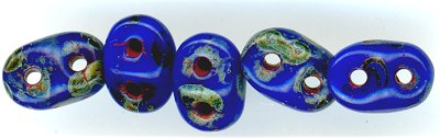 tsd-124 Super Duo - Opaque Blue Picasso (3 Inch Tube)