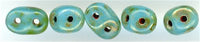 tsd-136 Super Duo - Turquoise Picasso Silver (3 Inch Tube)