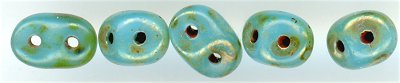 tsd-136 Super Duo - Turquoise Picasso Silver (3 Inch Tube)