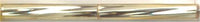 tw2012-0003 12mm Twisted Bugle Silver Lined Gold (3 inch tube)