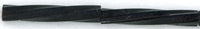 tw2012-0401-f 12mm Twisted Bugle Matte Black (3 inch tube)