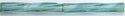 tw2012-1707 12mm Twisted Bugle Dyed Transparent Seafoam (3 inch tube)