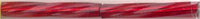 tw2012-1716 12mm Twisted Bugle Transparent Cranberry (3 inch tube)