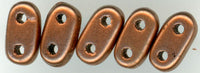 twb-001 Matte Copper 2x6mm 2 Hole Bar Beads(50)