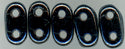 twb-002 Hematite 2x6mm 2 Hole Bar Beads(50)