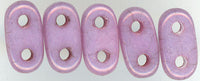 twb-003 Opaque Luster Lilac 2x6mm 2 Hole Bar Beads(50)